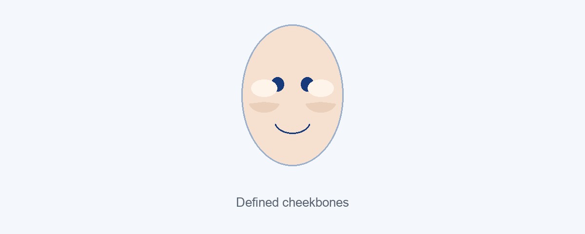 Man with defined high cheekbones and a natural smile